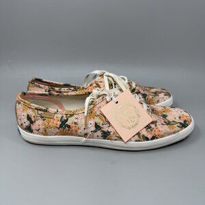 Keds Womens X Rifle Paper Co Sneaker Size 9 Champion Rose Floral Lace Up New